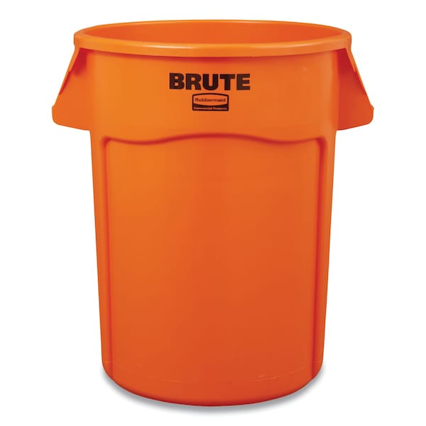 Rubbermaid Commercial Brute Round Containers, 32 gal, Orange 2119308 - main